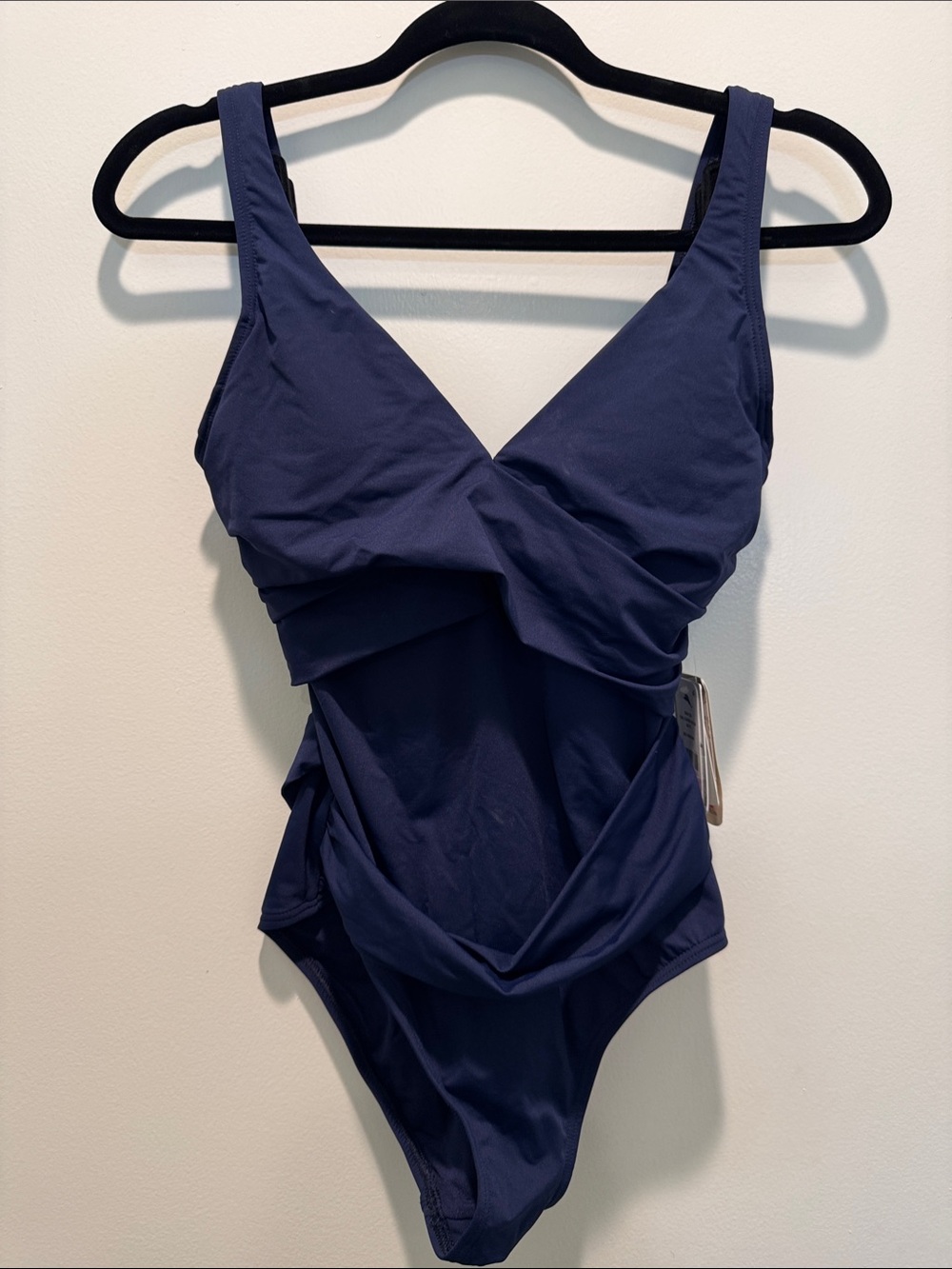 Tommy Bahama Navy Blue One-Piece Swimsuit with Twist Front
